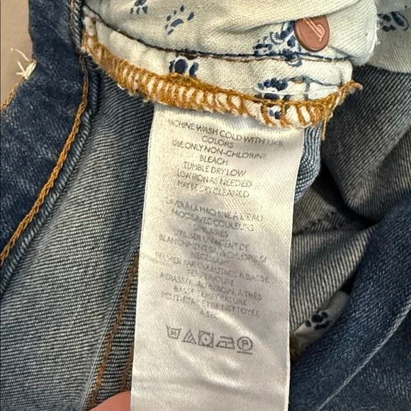 Pilcro The Icon Flare Blue Denim Jeans size 33 - Picture 7 of 8